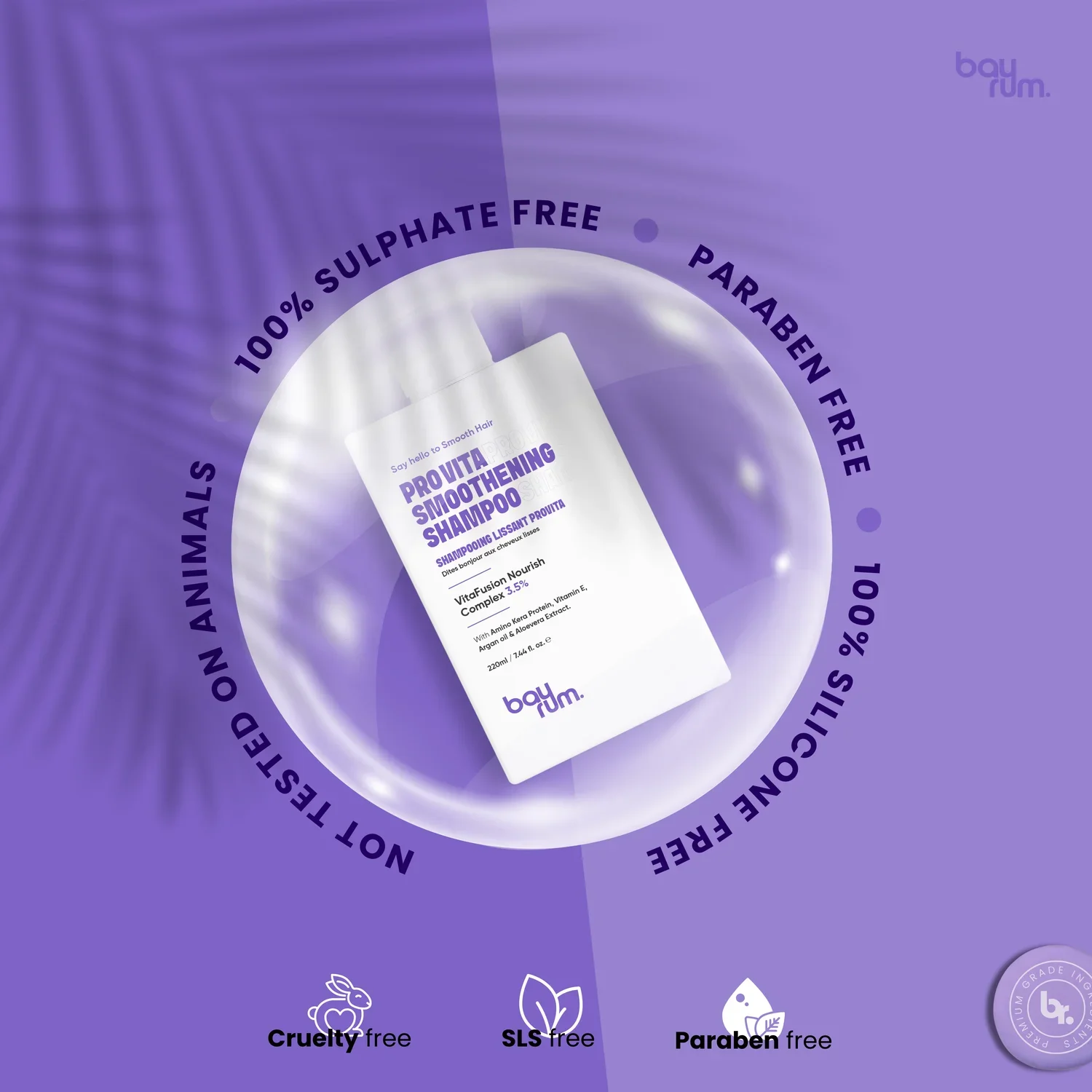 bayrum provita smootheaning shampoo