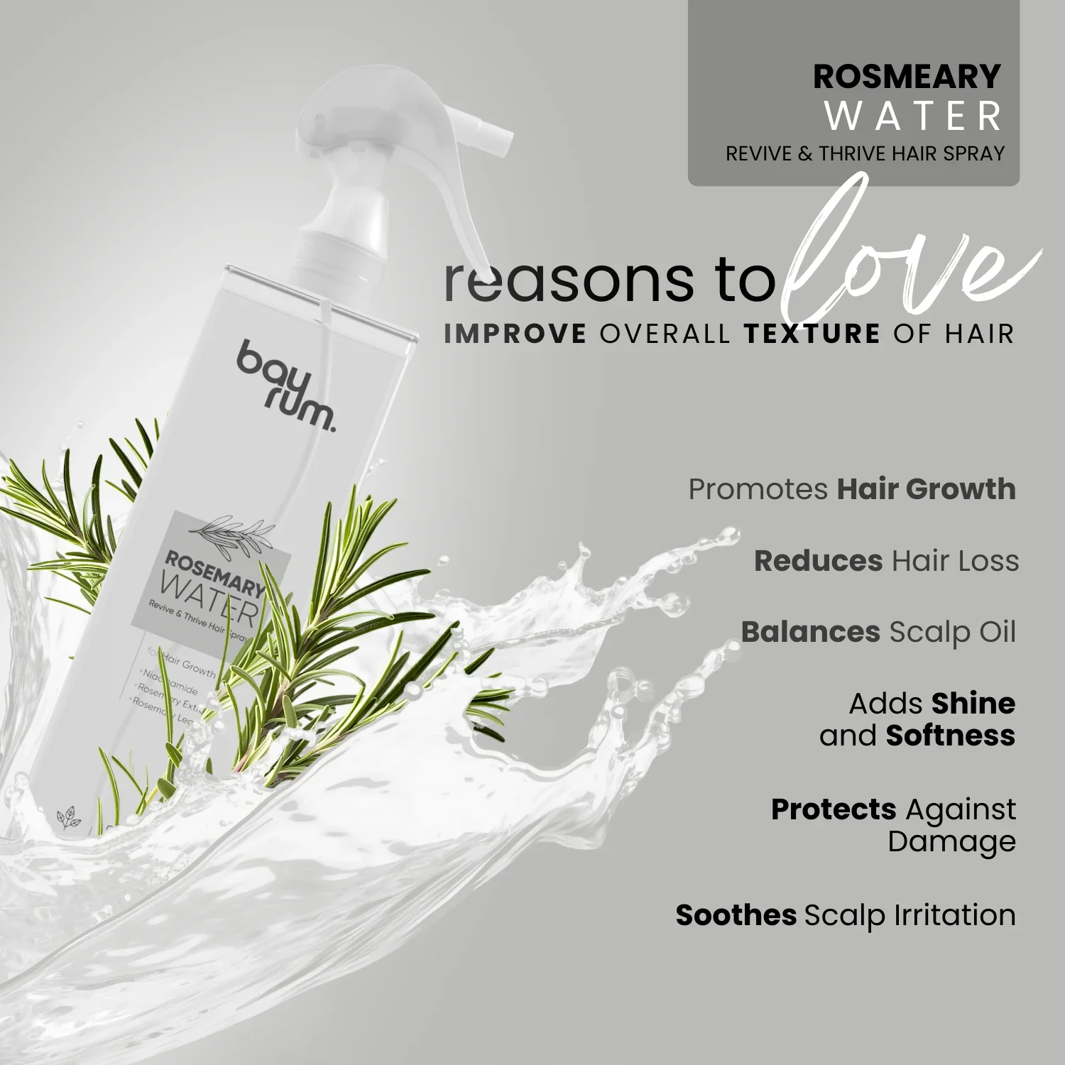 bayrum rosemaey water spray