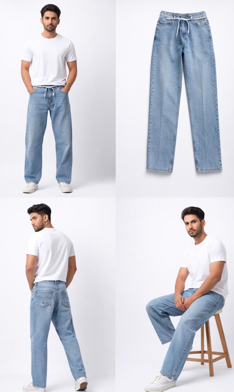 nakshi trends mens light blue denim jeans