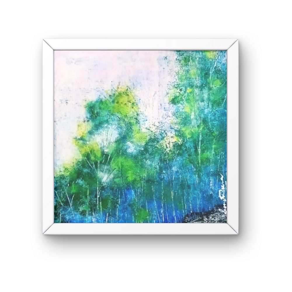 geesun crafts serene horizons abstract landscape wall art – set of 4 (seasons)