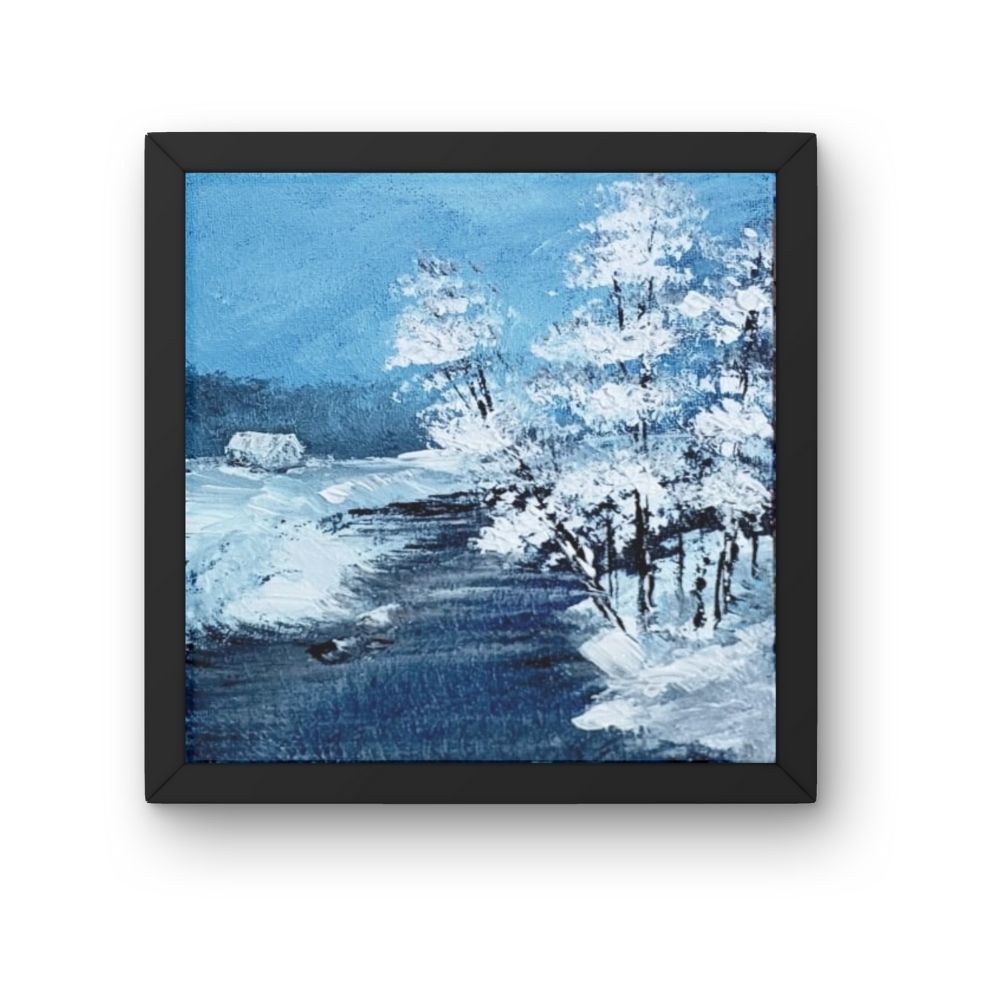 geesun crafts tranquil countryside landscape wall art – set of 4 (whispers of nature)
