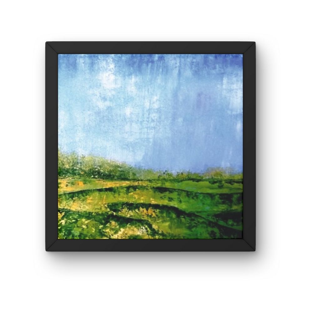 geesun crafts tranquil countryside landscape wall art – set of 4 (whispers of nature)
