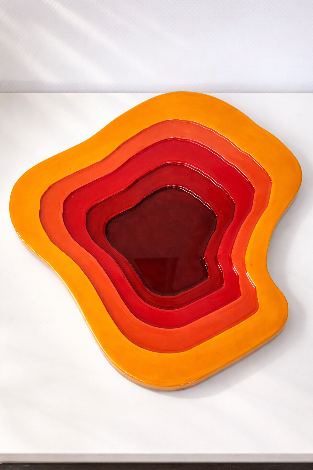 modern abstract resin wall art set of 3 | multicolor geometric layered design | premium gloss finish | home decor for living room, bedroom, office | unique artistic wall hanging