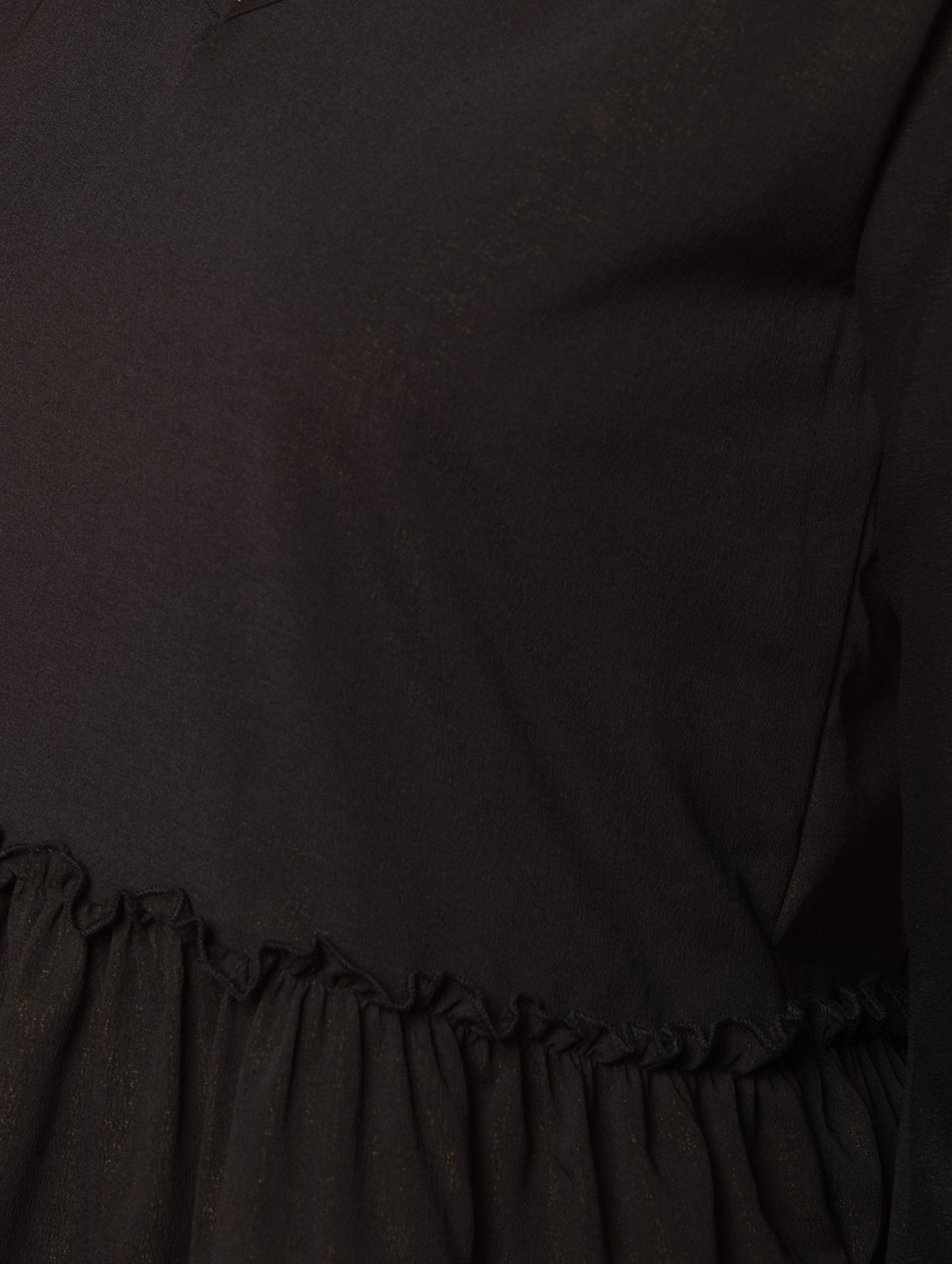 chimpaaanzee women polyester baby doll tops - black
