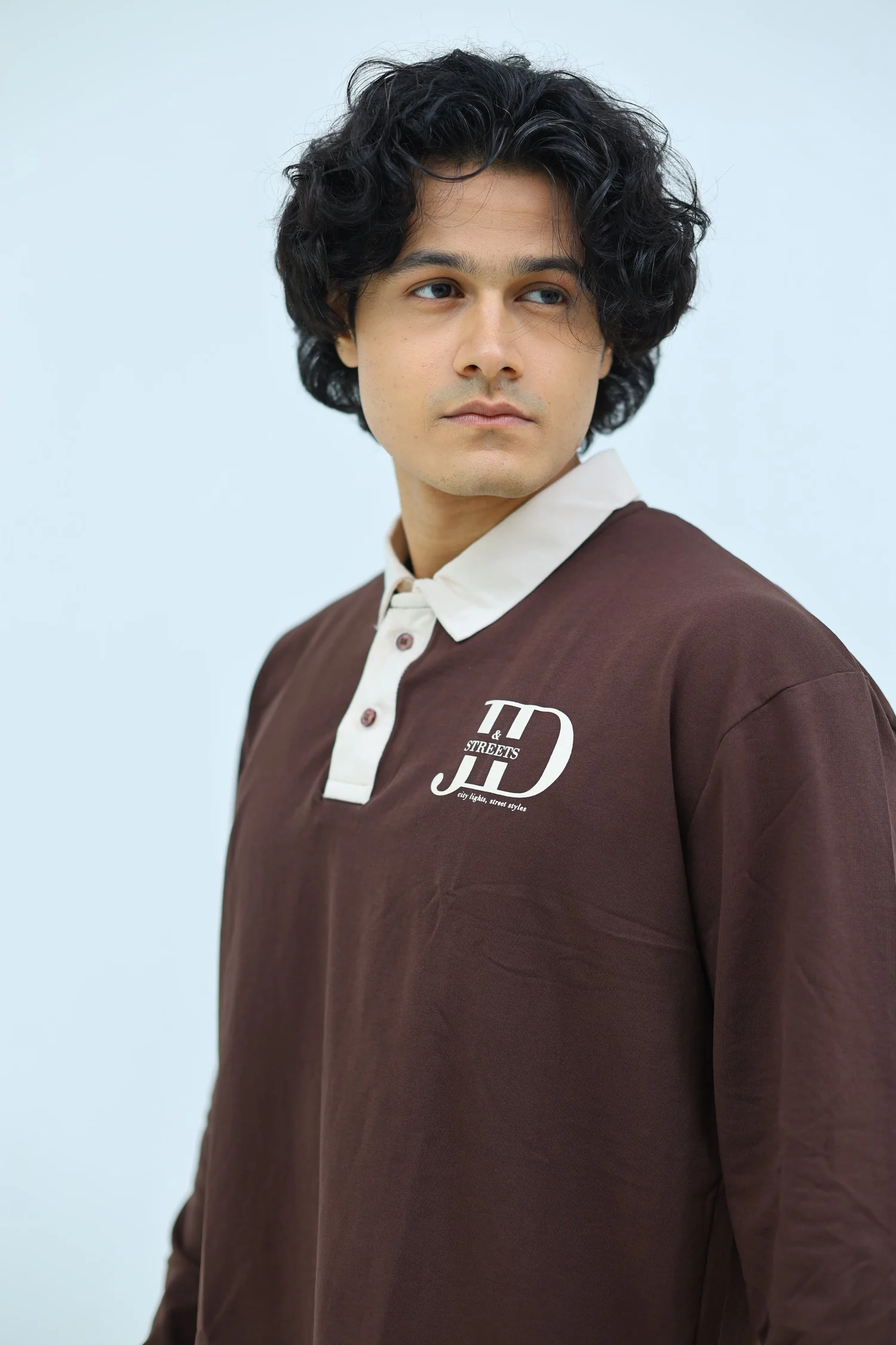 oversized jersey polo t-shirt 5