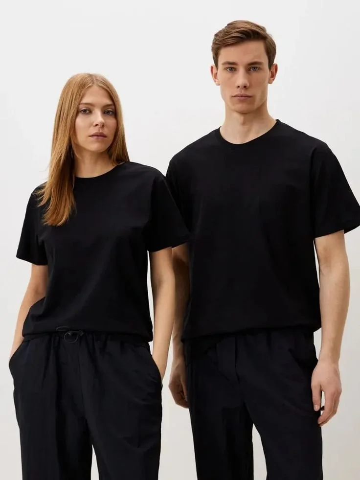 zovoto men’s solid black t-shirt | premium cotton blend | regular fit | round neck | soft & breathable casual wear for daily use