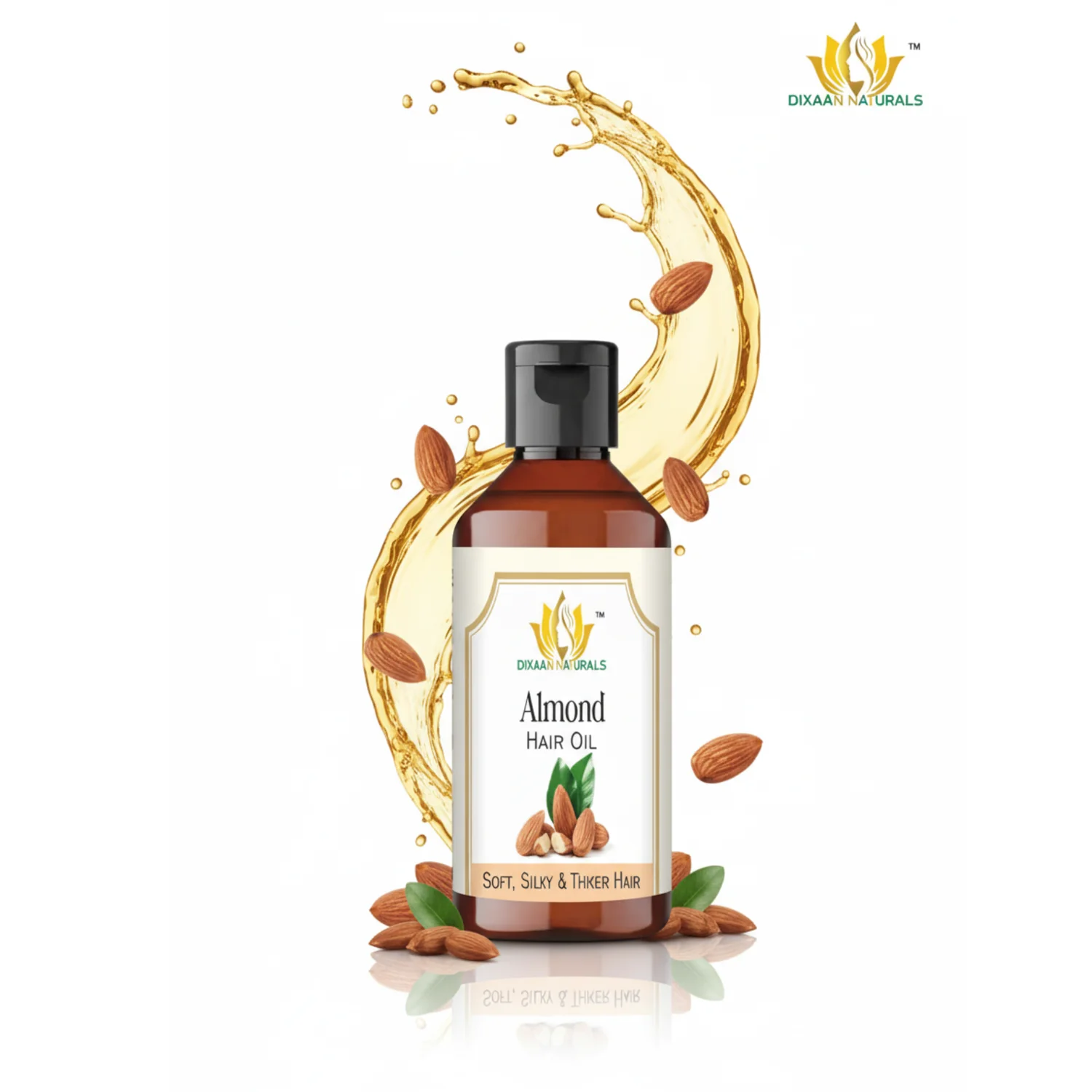 dixaan naturals 100% pure almond hair oil