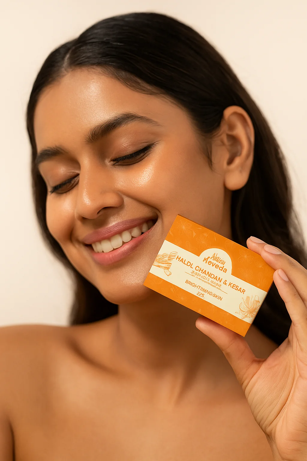 kaveda haldi chandan kesar soap –  pack of 2 (100g each)