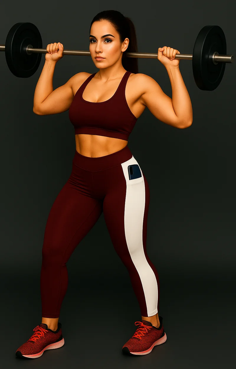 wugo latest stylish high gsm women active wear/gym-yoga pant for women's & girls maroon