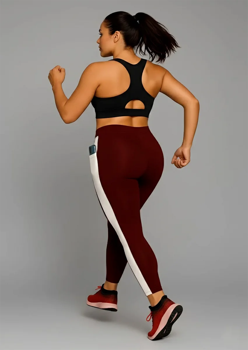 wugo latest stylish high gsm women active wear/gym-yoga pant for women's & girls maroon