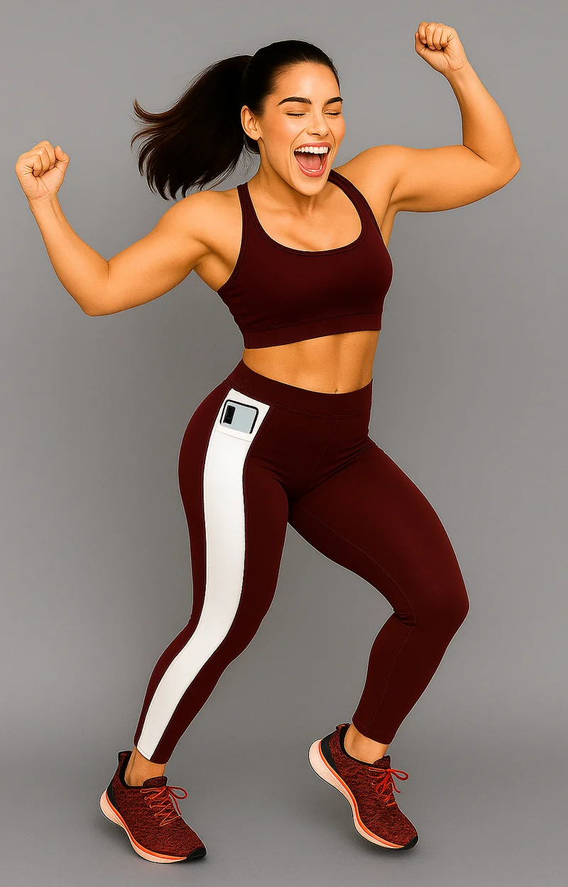 wugo latest stylish high gsm women active wear/gym-yoga pant for women's & girls maroon