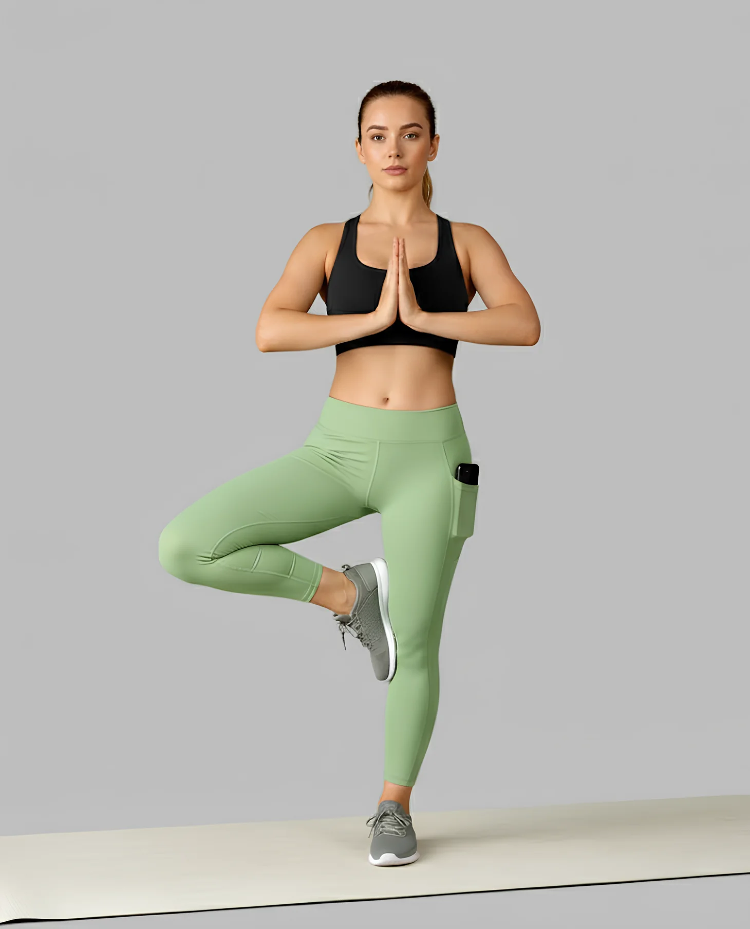 wugo latest stylish high gsm women active wear/gym-yoga pant for women's & girls-  pista green