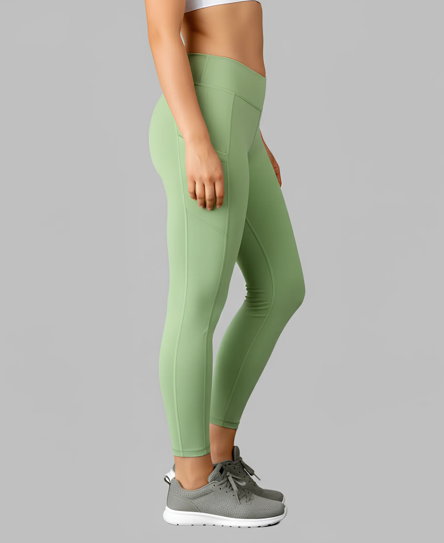wugo latest stylish high gsm women active wear/gym-yoga pant for women's & girls-  pista green