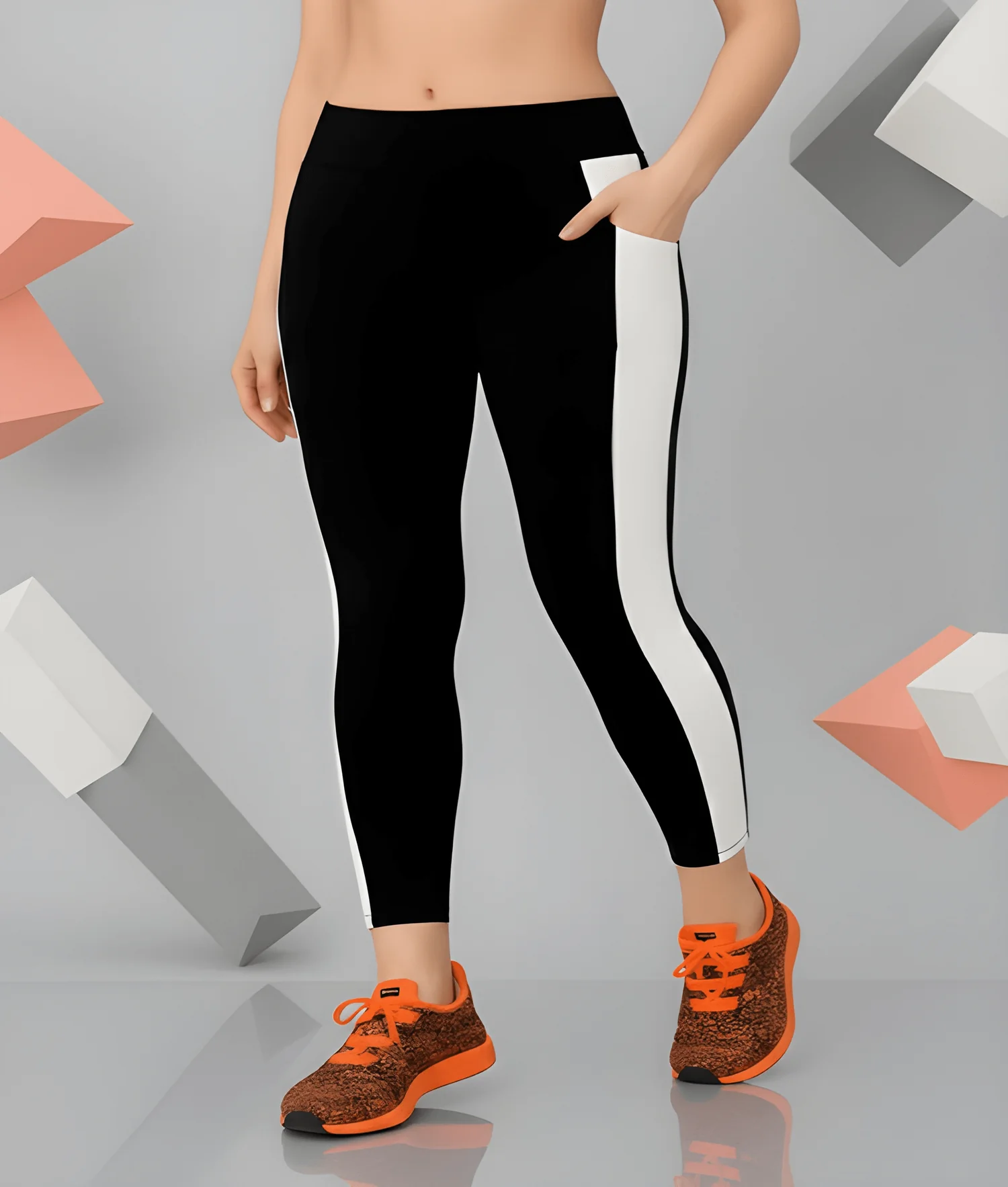 wugo latest stylish high gsm women active wear/gym-yoga pant for women's & girls - black