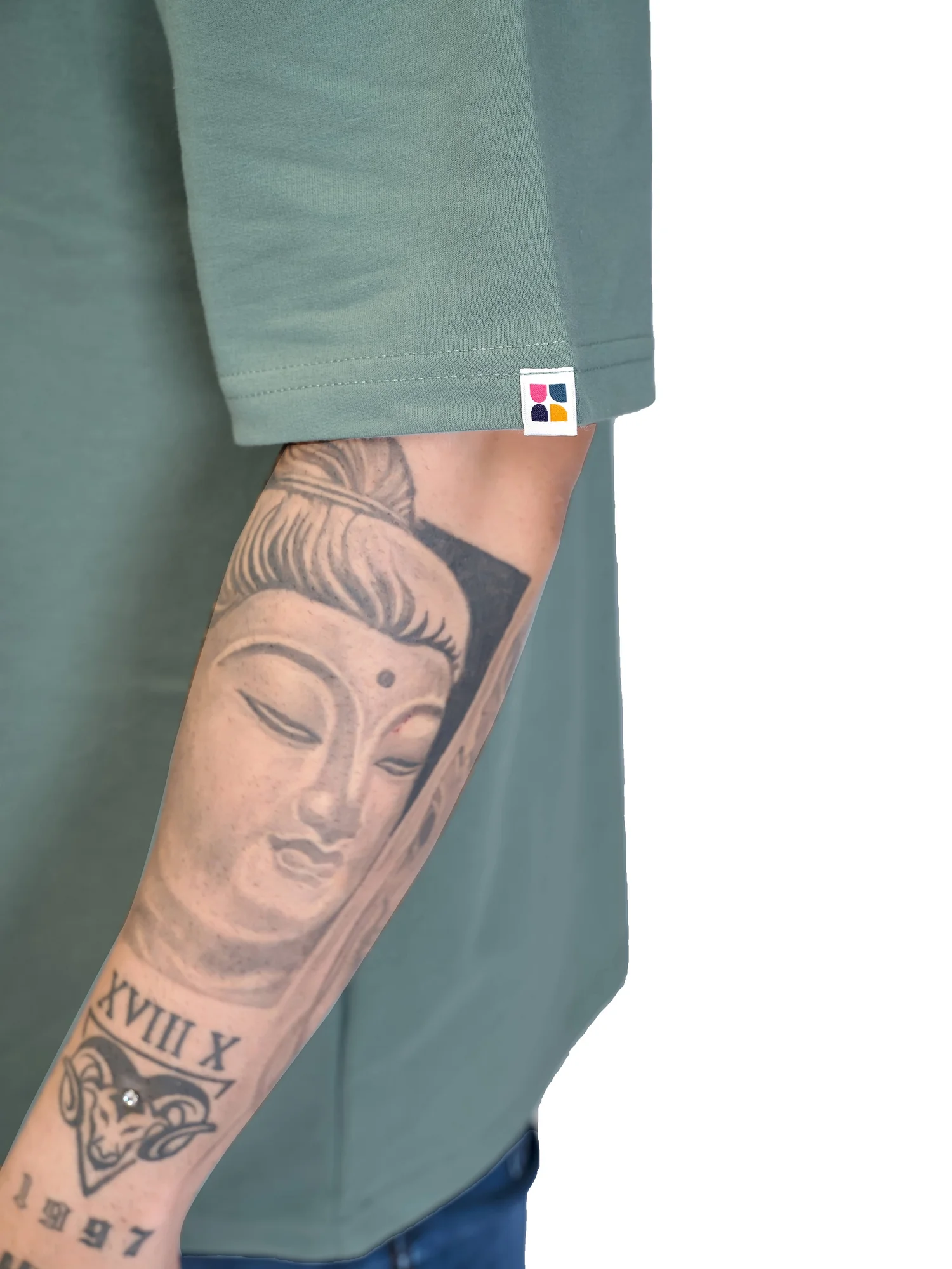 hue story unisex green oversized tshirt