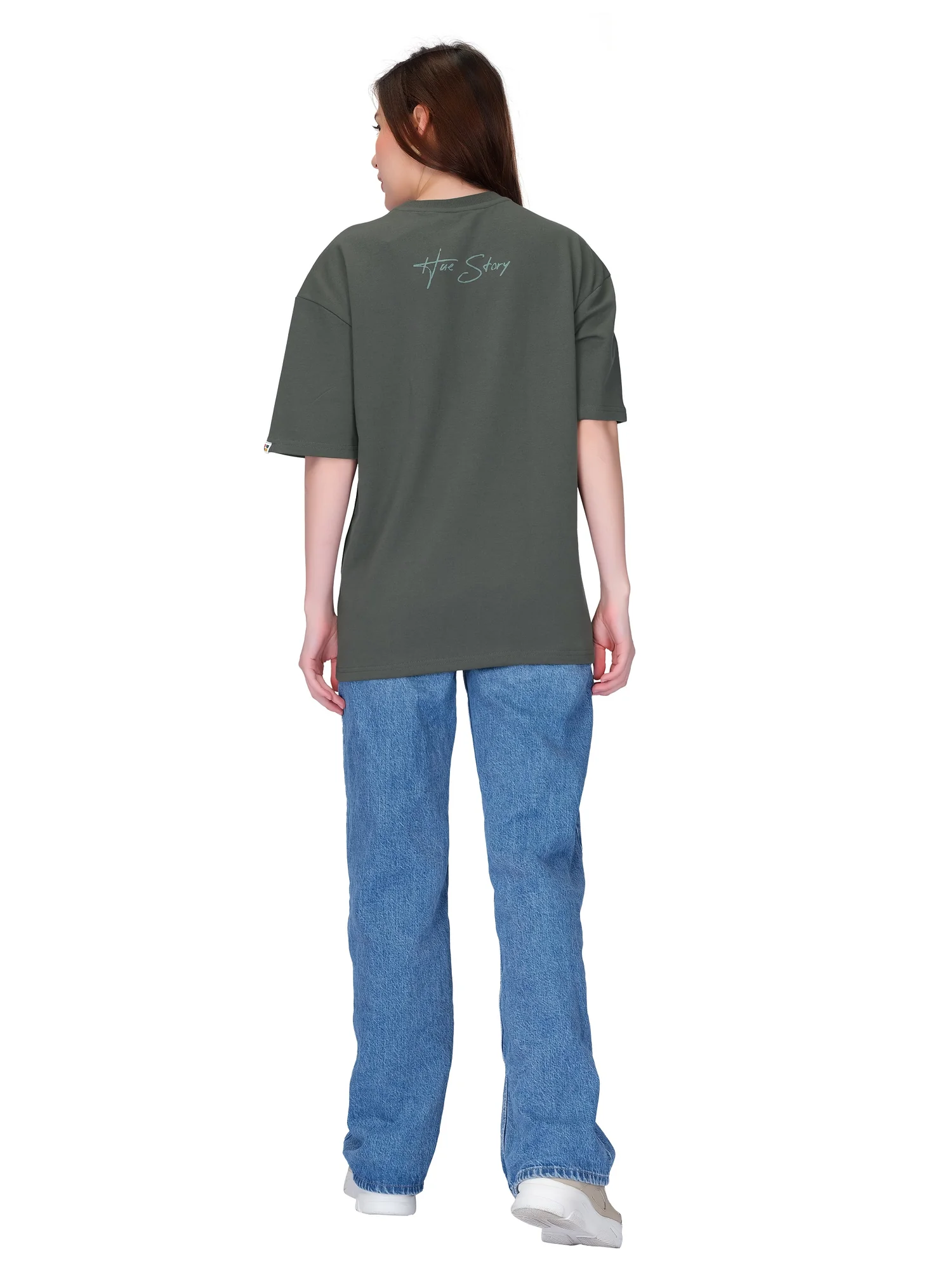 dark grey hue story unisex oversized tshirt