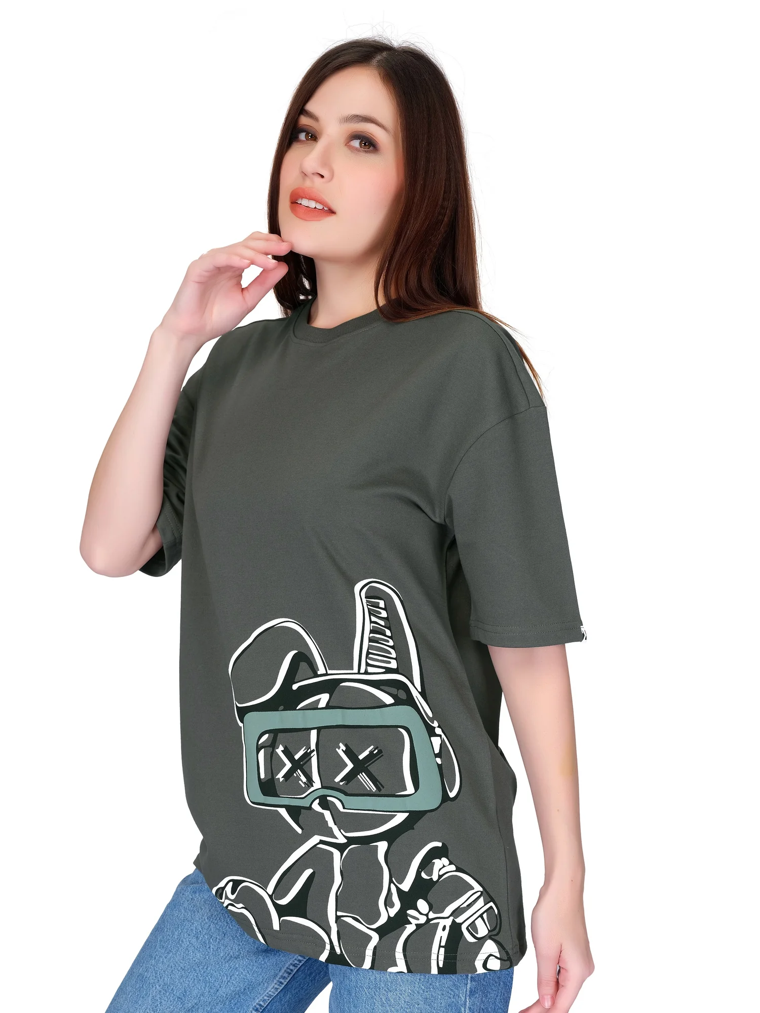 dark grey hue story unisex oversized tshirt