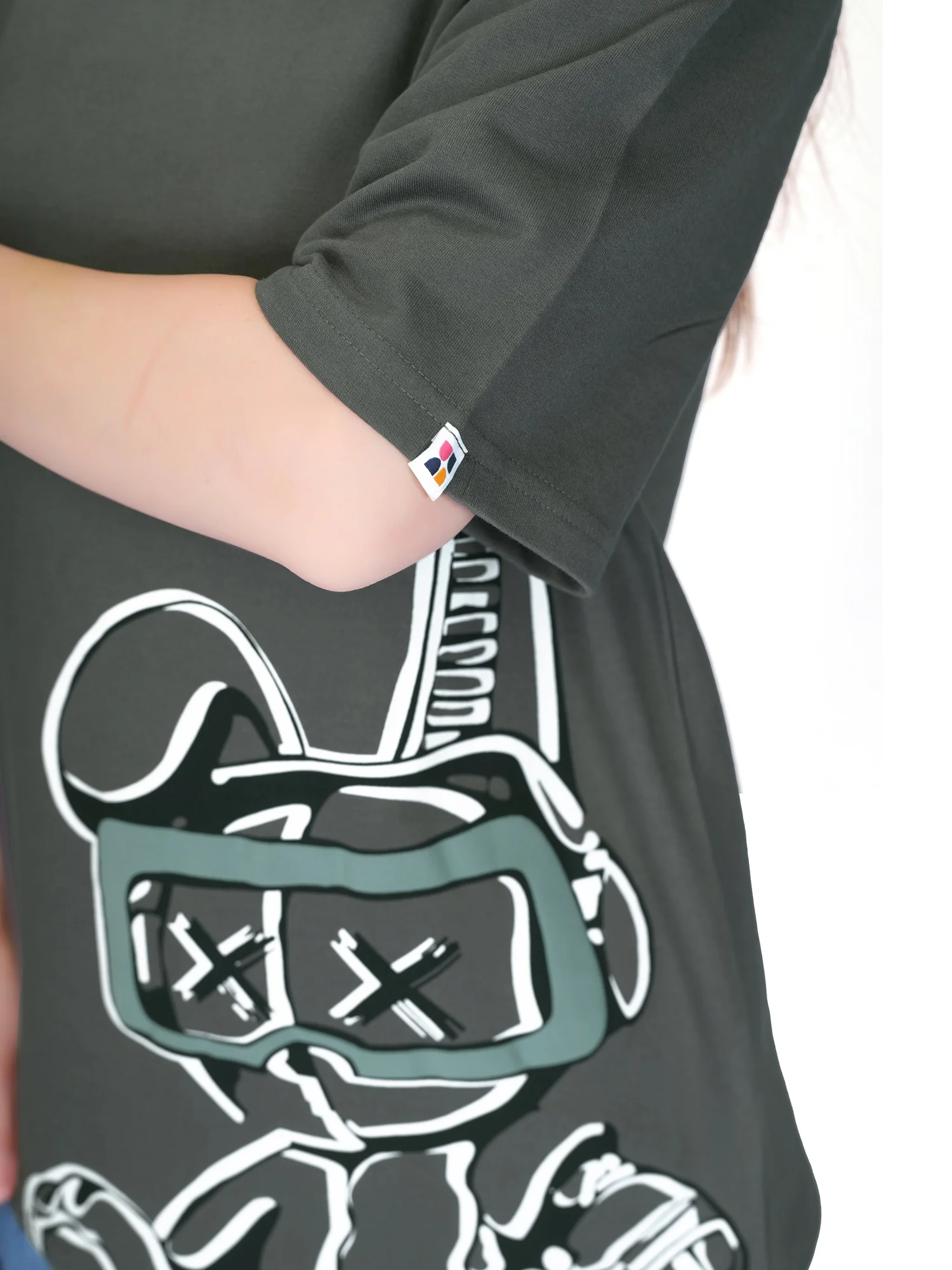 dark grey hue story unisex oversized tshirt