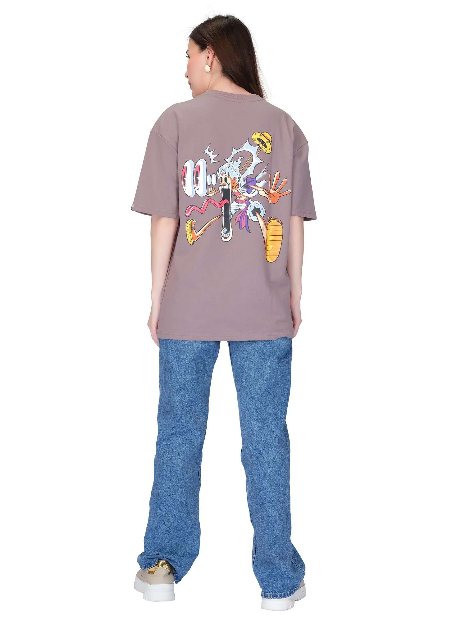 hue story powder pink unisex oversized tshirt