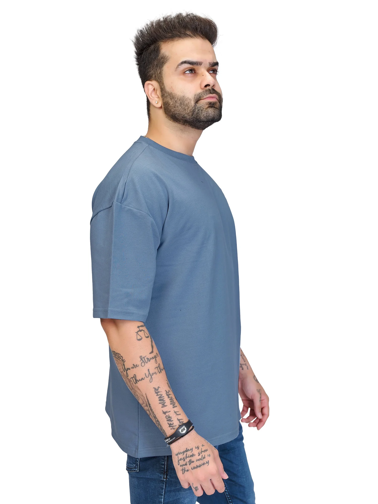 hue story sky blue unisex oversized tshirt