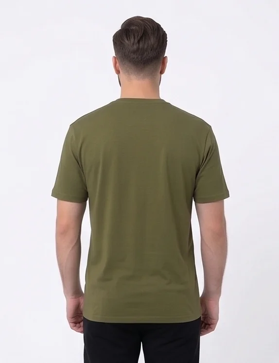 gravitees studios "pratikulataya shakti" sanskrit graphic t-shirt – olive green unisex regular fit