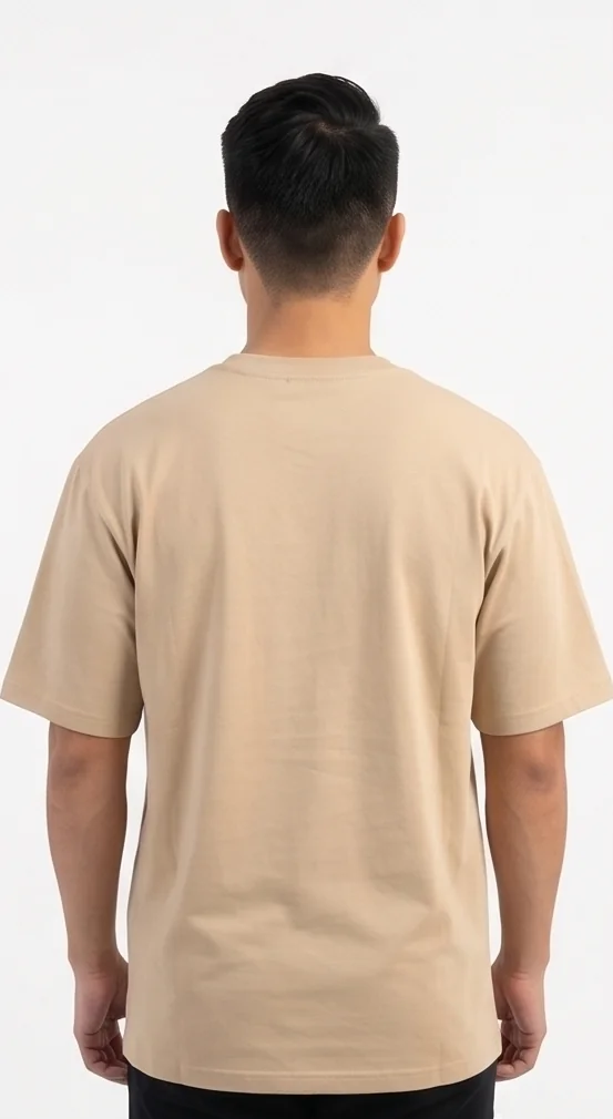 gravitees studios "strength through adversity" sanskrit graphic t-shirt – beige unisex oversized fit